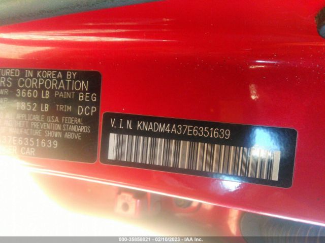 KNADM4A37E6351639 KIA RIO LX