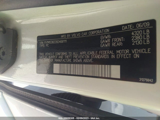 Volvo S40 2009 YV1MS382392468111 Image 9