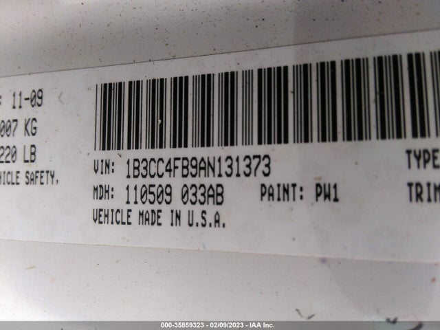 Dodge Avenger Sxt 2010 1B3CC4FB9AN131373 Image 10