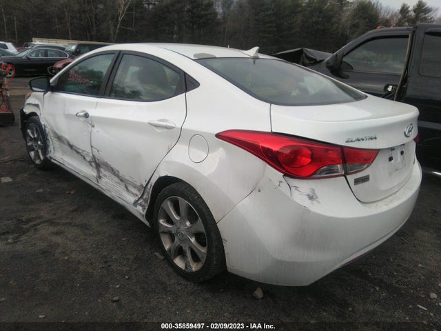 2013 HYUNDAI ELANTRA LIMITED PZEV VIN: 5NPDH4AE3DH423000