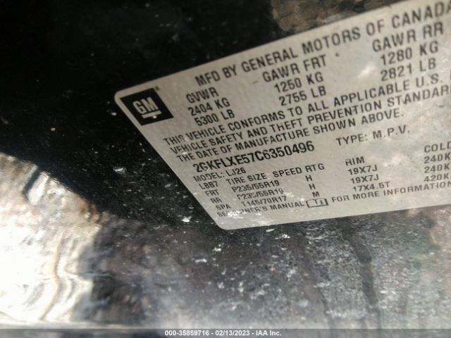 2GKFLXE57C6350496 GMC Terrain Slt-2