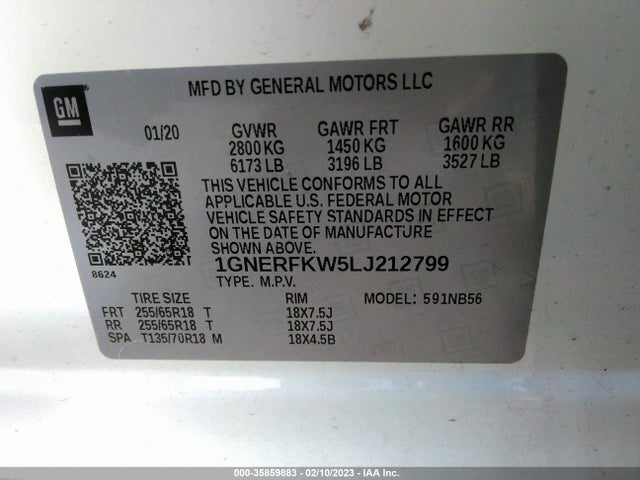 Chevrolet Traverse Ls 2020 1GNERFKW5LJ212799 Image 9