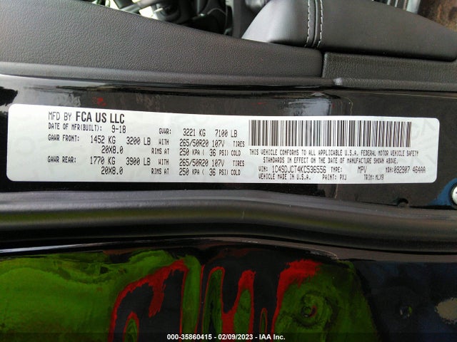 Dodge Durango R/t 2019 1C4SDJCT4KC536556 Image 9