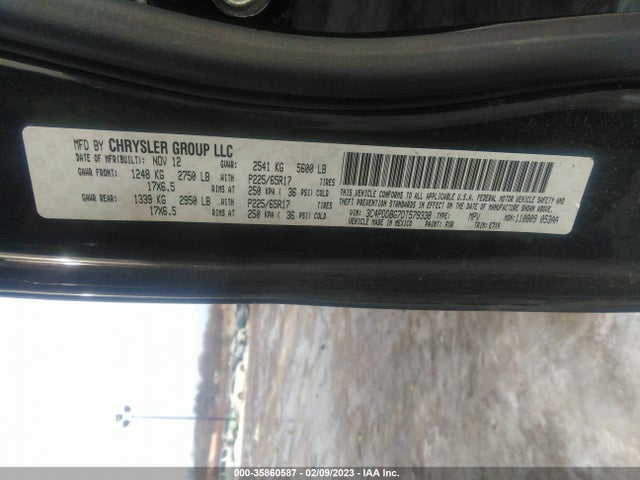 Dodge Journey Sxt 2013 3C4PDDBG7DT579338 Image 10