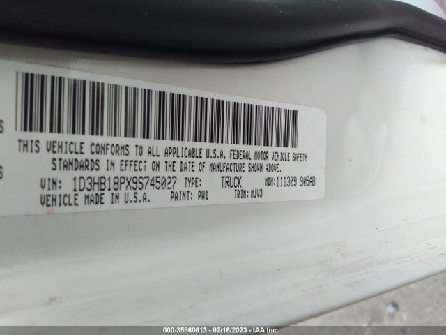 Dodge Ram 1500 Trx 2009 1D3HB18PX9S745027 Image 10