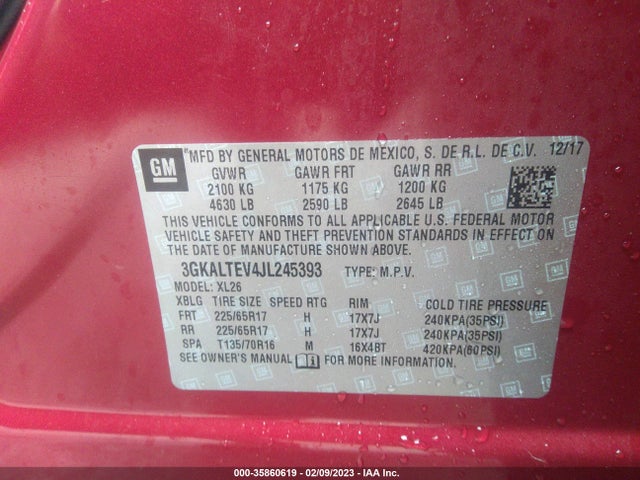 GMC Terrain Sle 2018 3GKALTEV4JL245393 Image 9