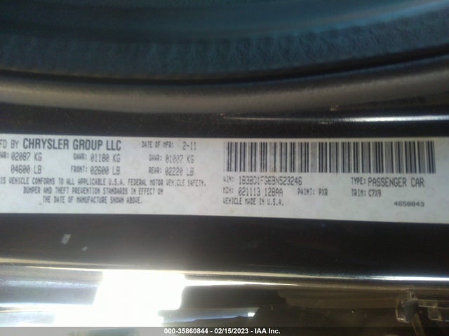 Dodge Avenger Heat 2011 1B3BD1FG6BN523246 Image 10