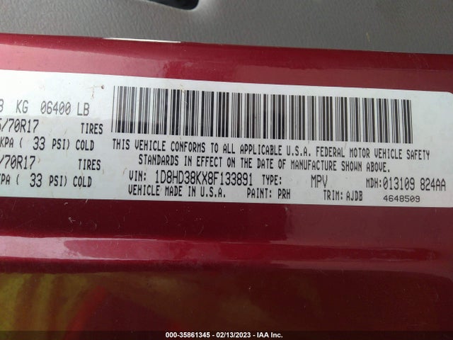 Dodge Durango Sxt 2008 1D8HD38KX8F133891 Image 10