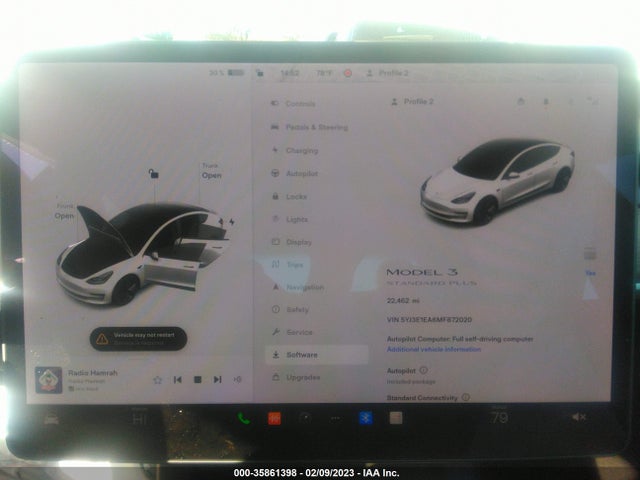 Tesla Model 3 Standard Range Plus 2021 5YJ3E1EA6MF872020 Image 8