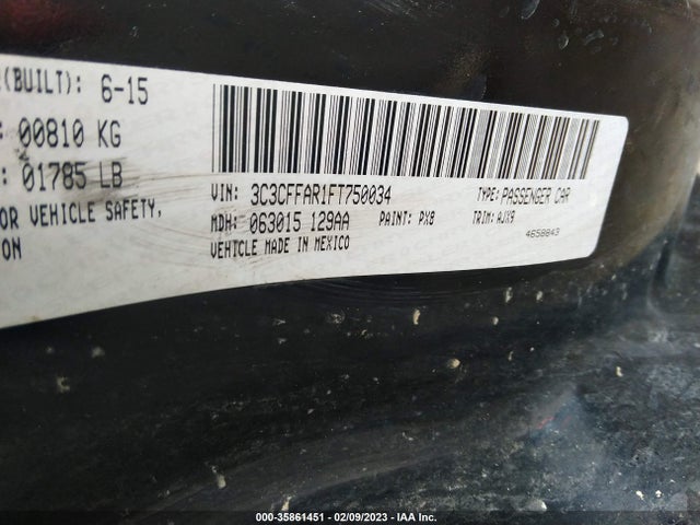 3C3CFFAR1FT750034 Fiat 500 POP