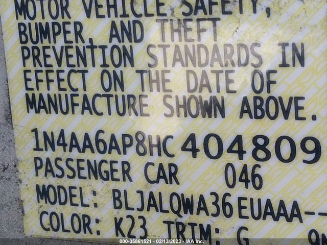 Nissan Maxima 2017 1N4AA6AP8HC404809 Image 21