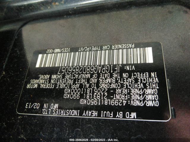 JF1GPAG68D2856057 Subaru Impreza Wagon 2.0i Limited