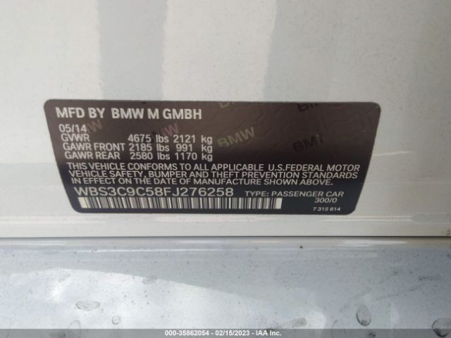 WBS3C9C58FJ276258 BMW M3