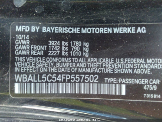 2015 BMW Z4, VIN: WBALL5C54FP557502