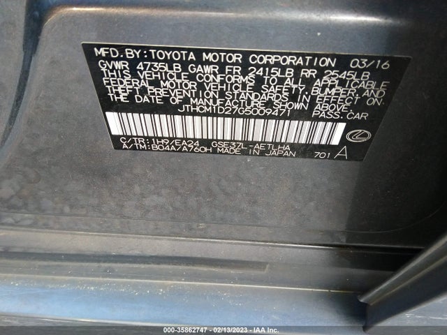 JTHCM1D27G5009471 Lexus IS 300