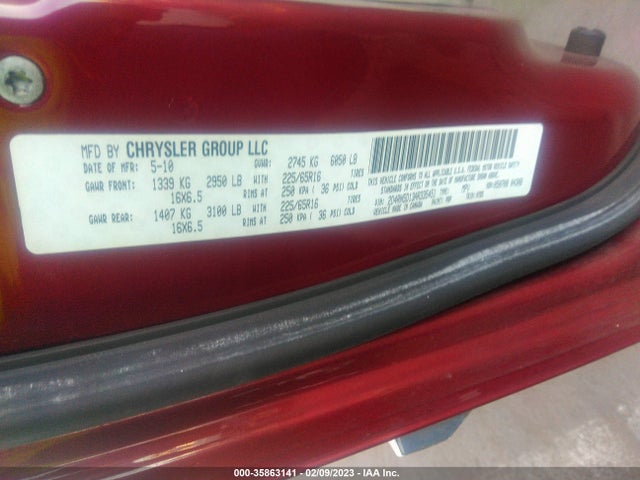 Dodge Grand Caravan Sxt 2010 2D4RN5D13AR335451 Image 10