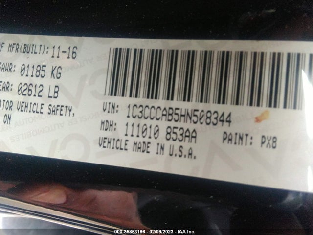 Chrysler 200 Limited Platinum 2017 1C3CCCAB5HN508344 Image 9