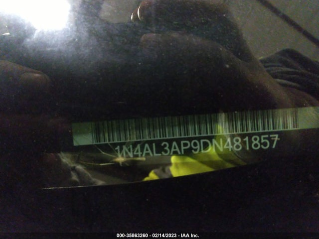 2013 NISSAN ALTIMA 2.5 SV VIN: 1N4AL3AP9DN481857
