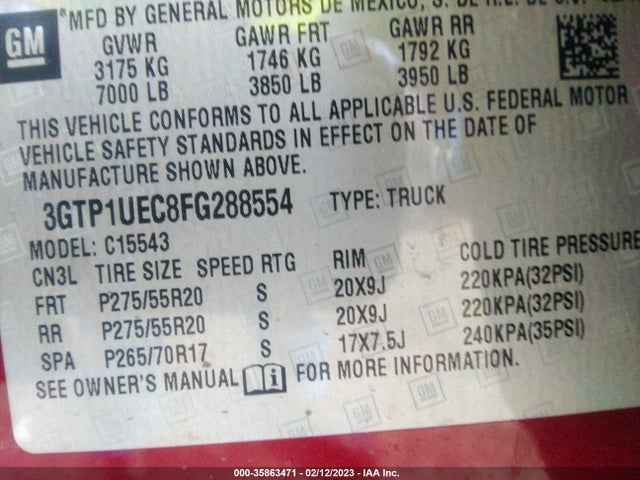 GMC Sierra 1500 Sle 2015 3GTP1UEC8FG288554 Image 9