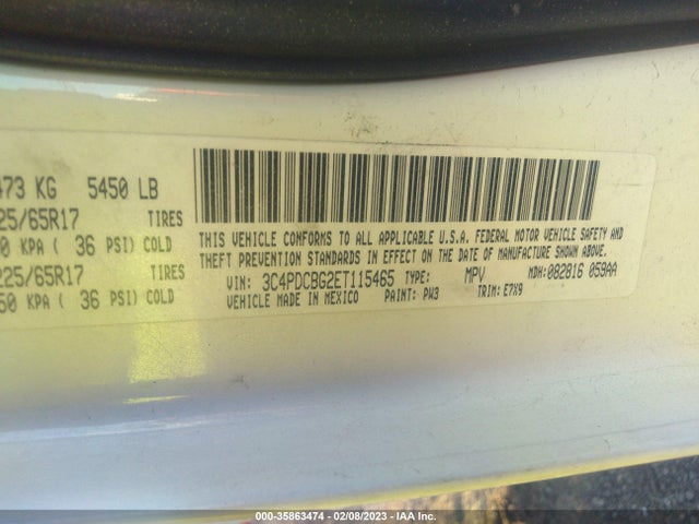 Dodge Journey Sxt 2014 3C4PDCBG2ET115465 Image 10
