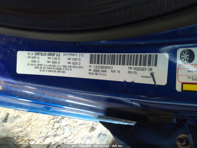 Dodge Avenger Sxt 2012 1C3CDZCB8CN207413 Image 9