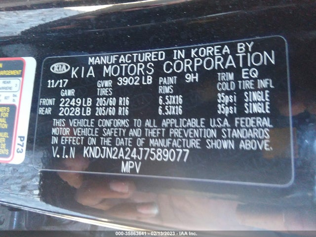 2018 Kia Soul, VIN: KNDJN2A24J7589077