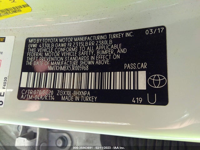 Toyota C-HR 2018 NMTKHMBX5JR005968 Image 10