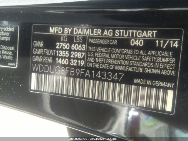 WDDUG8FB9FA143347 Mercedes-Benz S 550 4matic