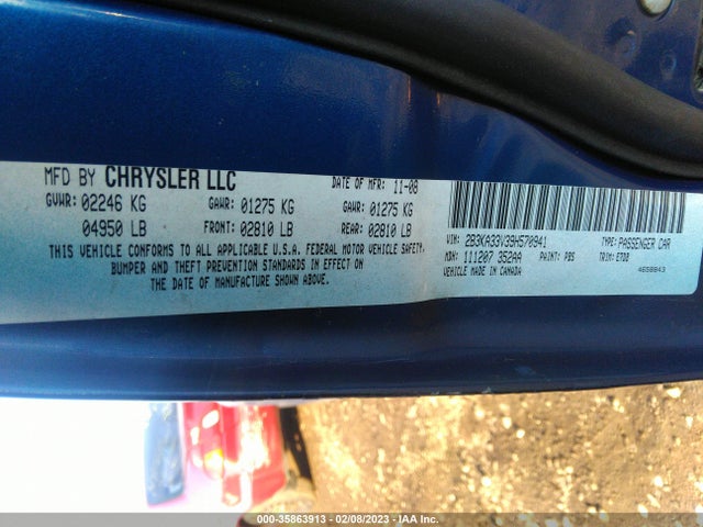 2009 DODGE CHARGER SXT VIN: 2B3KA33V39H570941