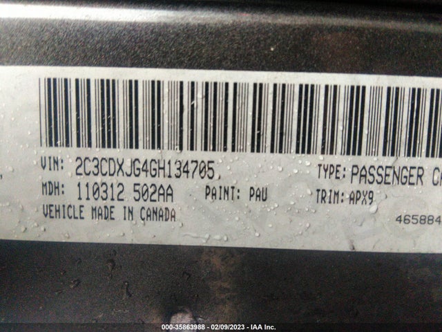 Dodge Charger Sxt 2016 2C3CDXJG4GH134705 Image 9