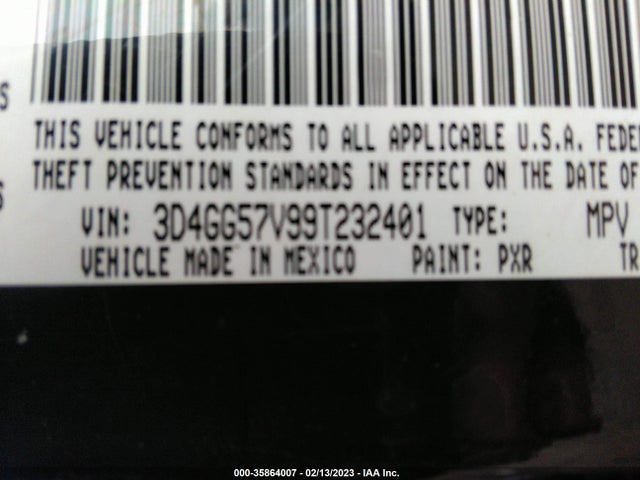 Dodge Journey Sxt 2009 3D4GG57V99T232401 Image 10