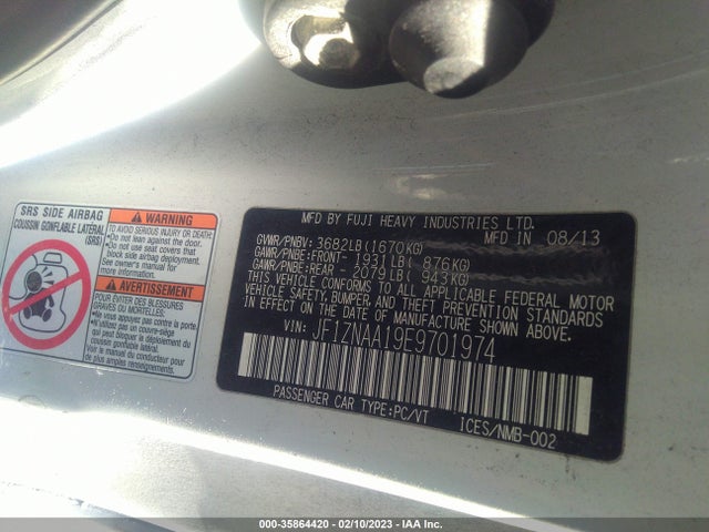 2014 Scion FR-S, VIN: JF1ZNAA19E9701974
