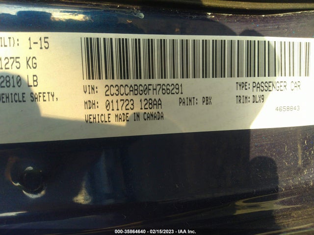 Chrysler 300 300s 2015 2C3CCABG0FH766291 Image 9