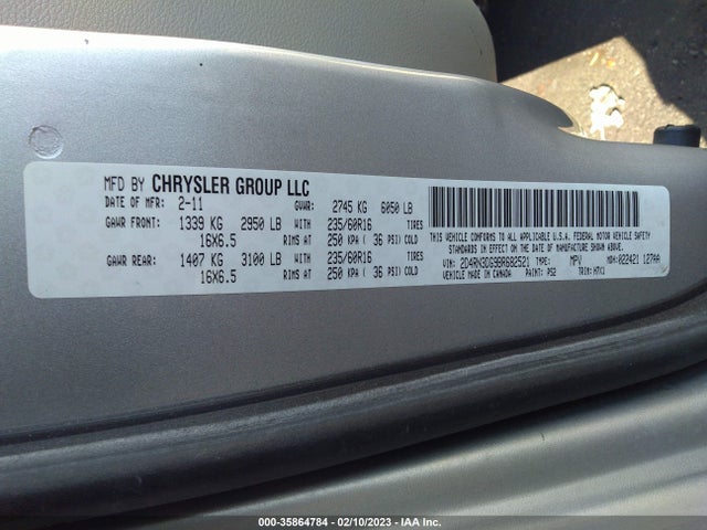 Dodge Grand Caravan Mainstreet 2011 2D4RN3DG9BR682521 Image 9