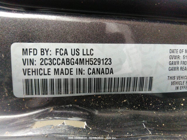 2021 CHRYSLER 300 300S VIN: 2C3CCABG4MH529123