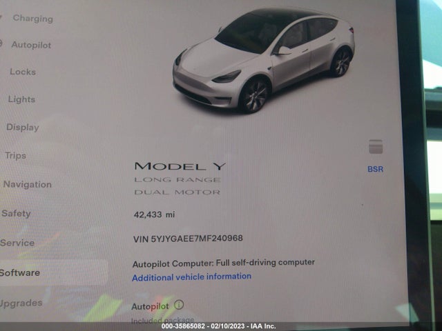 Tesla Model Y Long Range 2021 5YJYGAEE7MF240968 Image 8
