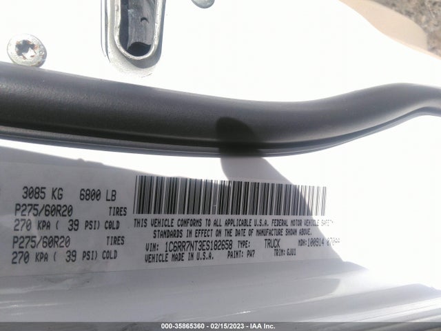 1C6RR7NT3ES182658 RAM 1500 Laramie