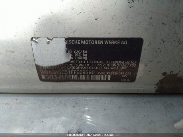 BMW 3 Series 328i 2015 WBA3A5C51FF609390 Image 9