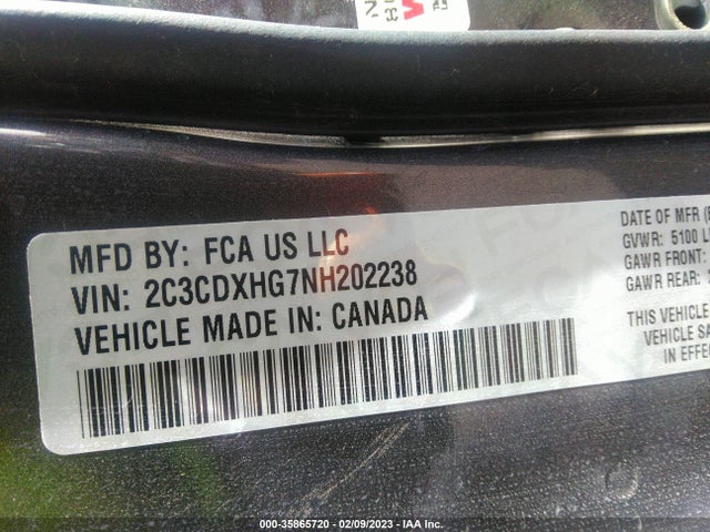 Dodge CHARGER GT 2022 2C3CDXHG7NH202238 Image 9