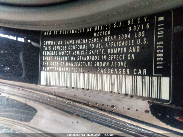 2015 Volkswagen GTI, VIN: 3VWYT7AUXFM079717