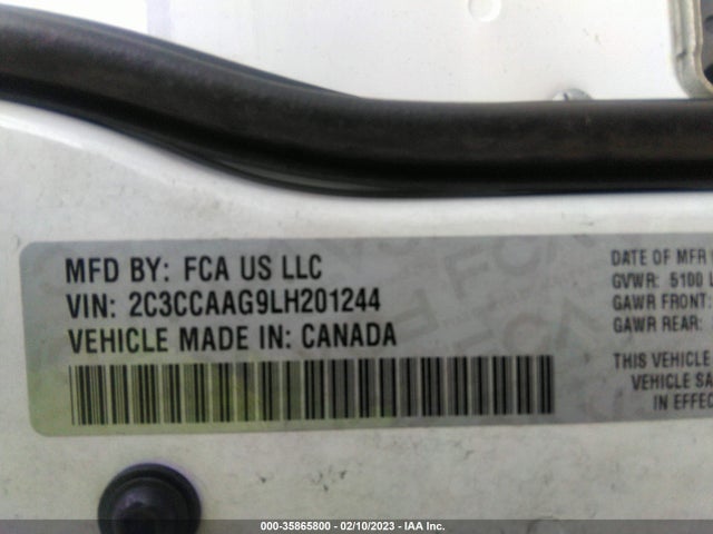 2C3CCAAG9LH201244 Chrysler 300 Touring L