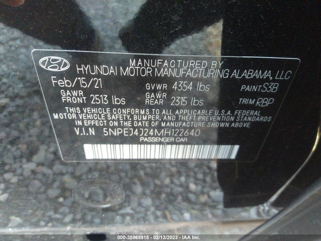 Hyundai Sonata Sel Plus 2021 5NPEJ4J24MH122640 Image 11