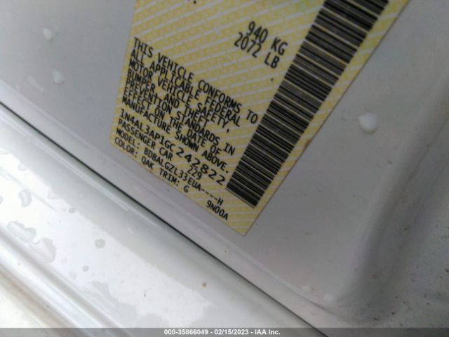 1N4AL3AP1GC242822 Nissan Altima 2.5 S