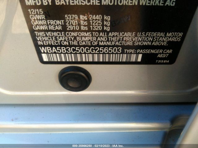 WBA5B3C50GG256503 BMW 5 Series 535i Xdrive