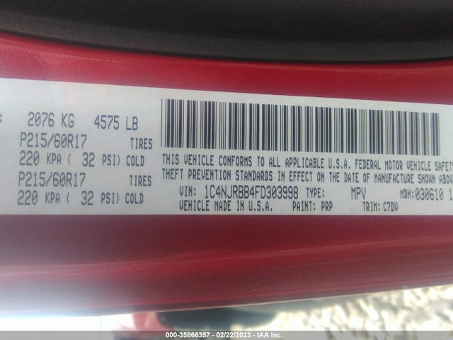 Jeep Patriot Altitude Edition 2015 1C4NJRBB4FD303998 Image 11