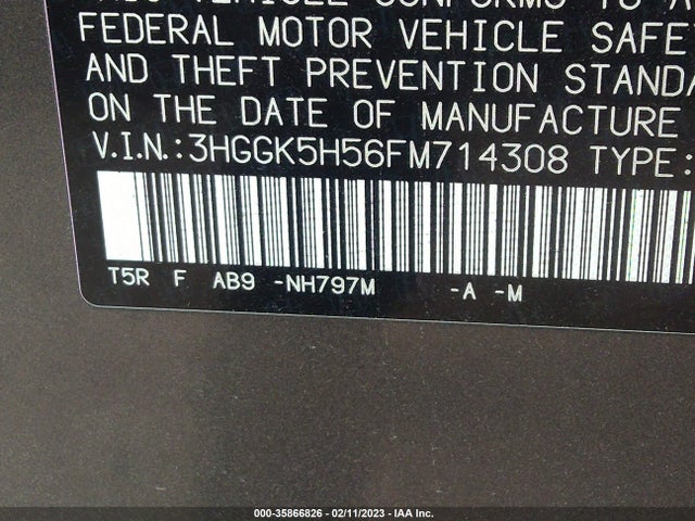 2015 Honda Fit, VIN: 3HGGK5H56FM714308