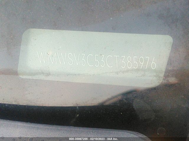 WMWSV3C53CT385976 Mini Cooper Hardtop S