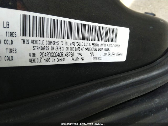 Dodge Grand Caravan Sxt 2012 2C4RDGCG4CR146750 Image 9