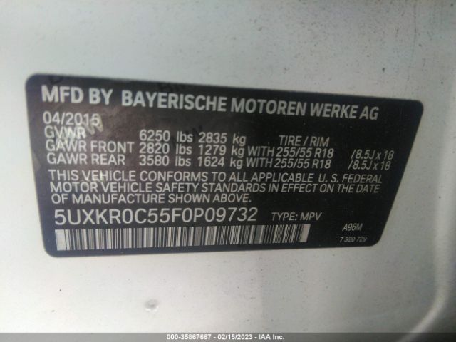 5UXKR0C55F0P09732 BMW X5 Xdrive35i