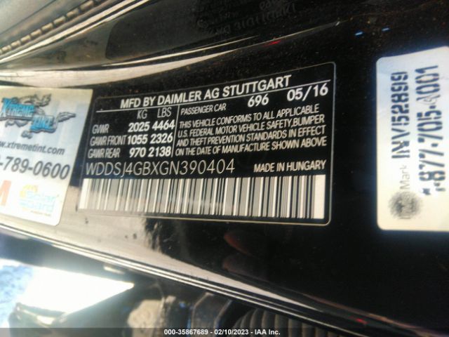WDDSJ4GBXGN390404 Mercedes-Benz CLA